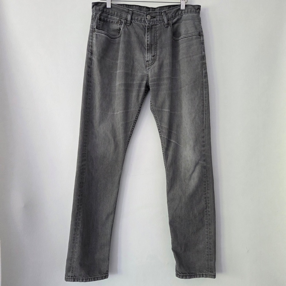 Levi's 508 Jeans Gray Regular Taper‎ Denim Pants Mens 34x34